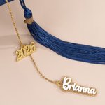 Personalisierte Glitter Name Jahr Graduierung Cap Charm Quaste Dekoration 2026 Graduierung Geschenk für Absolventen Klassenkameraden