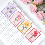 Gepersonaliseerde Geboortebloem Magnetische Bladwijzer Clip met Naam Lezen Gebruik Verjaardagscadeau voor leraren Studenten Lezen Lovers