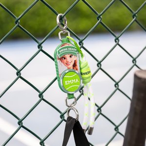 Personalized Photo to AI Character Pickleball Baseball Tennis Bag Holder Tag with Name Game Birthday Gift for Ball Sports Lovers