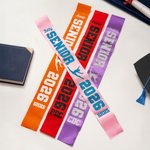 Personalised Gymnastics Silhouette Shine Graduation Sash with Name Graduation Ceremony Gift for Graduates