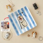 Plato de cerámica personalizado con nombre, decoración de hogar, regalo conmemorativo de cumpleaños para los amantes de las mascotas.