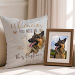 Personlig flerfarget Paw Print Photo Soft Throw Pillow Cover med navn Hjem dekorasjon Memorial Sympathy Pet Loss Gave til kjæledyrseiere