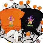 T-shirt personnalisé Chauve-souris Halloween Sorcière Marsupilami Sweatshirt Hoodie avec nom Cadeau d'Halloween pour femme | Callie × Marsupilami®