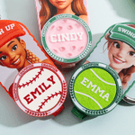 Personalized Photo to AI Character Pickleball Baseball Tennis Bag Holder Tag with Name Game Birthday Gift for Ball Sports Lovers