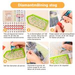 Personligt DIY diamantmålning foto målarkit rum dekoration födelsedags och årsdag present present för familj par och husdjur älskare