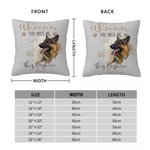 Personlig flerfarget Paw Print Photo Soft Throw Pillow Cover med navn Hjem dekorasjon Memorial Sympathy Pet Loss Gave til kjæledyrseiere