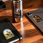 Personalised Funny Bookworm Skull Waterproof Stickers Labels with Name Birthday Gift for Book Lovers Friends