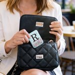 Personalized Birth Flower Butterfly LED Compact Mirror with Name and Initial Wedding Birthday Mother's Day Gift for Women