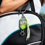 Personalized Photo to AI Character Pickleball Baseball Tennis Bag Holder Tag with Name Game Birthday Gift for Ball Sports Lovers