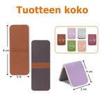 Personoitu syntymänkukka magneettinen nahkainen kirjanmerkki nimellä syntymäpäivälahja kirjallisuuden ystäville lukutoukille