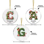 Personlig nissehatt nissehatt nissepynt med initialer og navn Juletre dekorasjon julegave til familie og barn