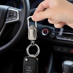 Personalisierte Multifunktions-Drehung Flaschenöffner Schlüsselanhänger mit Namen Vatertag Jahrestag Geburtstag Geschenk für Vater Freund Ehemann