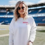 Gepersonaliseerde Voetbal Helmstok Volwassen T-shirt Sweatshirt Hoodie met Naam en Nummer Cheer Accessoires Verjaardag Team Gift voor Voetbal Mam Papa