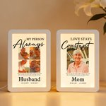 Personalized In Loving Memory LED Photo Frame Mirror with Nickname and Date Memorial Sympathy Gift for Loss of Loved One