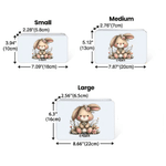 Conejito de Pascua personalizado Lata de galletas de metal con nombre Regalo de Pascua para niños Familia Amigos