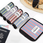 Personlig klassisk stripe bagasjehåndtak med navn og tekst Reisetilbehør Bursdagsgave til reiseelskere