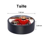 Palet de hockey sur glace personnalisé avec nom numéro et texte - Cadeau d'épique pour amateurs sportifs de hockey sur glace