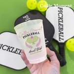 Callie Moment Personalized Pickleball Paddles Shatterproof Food Grade PP Plastic Cup Set of 10 Party Club Gift for Pickleball Fans