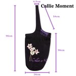 Callie Moment Personalized Birth Flower Large Capacity Canvas Yoga Mat Bag with Name Fitness Accessory Birthday Gift for Women Yoga Lovers