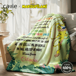 Personalized Cartoon Cute Marsupilami Soft Throw Blanket with Name Home Decor Birthday Mother's Day Gift for Mother | Callie × Marsupilami®