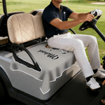 Personalised Cartoon Character Breathable Golf Cart Seat Cover with Name Club Team Birthday Gift for Golf Players Lovers