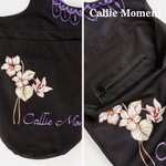 Callie Moment Personalized Birth Flower Large Capacity Canvas Yoga Mat Bag with Name Fitness Accessory Birthday Gift for Women Yoga Lovers