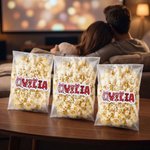 Personalized Striped Leopard Print Name Waterproof Stickers Class Exchange Party Gift Label Decor Valentine's Day Favors for Couple Kids