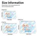 Personalisierte niedliche Osterhase Food-Grade Metall Keksdose mit Initialen und Namen Ostern Party Geburtstag Geschenk für Kinder