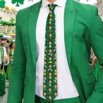 Personalized Gold Coin Beer Rainbow Clover Face Photos Soft Tie Novelty Accessory Saint Patrick's Day Father's Day Birthday Gift for Man