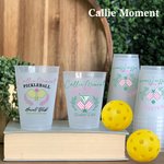 Callie Moment Personalized Pickleball Paddles Shatterproof Food Grade PP Plastic Cup Set of 10 Party Club Gift for Pickleball Fans