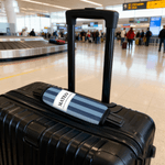 Personlig klassisk stripe bagasjehåndtak med navn og tekst Reisetilbehør Bursdagsgave til reiseelskere