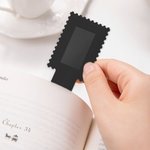 Gepersonaliseerde Postzegel Ontwerp Foto Magnetische Bladwijzer Clip met Naam Lezen Tool Club Verjaardagscadeau voor Book Lovers Boekenwurmen