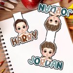 Marcapáginas magnético personalizado de dibujos animados con nombre de colores Accesorio de lectura de uso diario Regalo de cumpleaños para los amantes de los libros Ratones de biblioteca