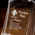 Personalized Prescription Whisky Text Design Whiskey Decanter with Name Birthday Father's Day Gift for Bartender Dad Man
