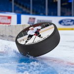 Personalisierter Eishockey Puck aus Hartgummi mit Foto Nummer Namen und Wunschtext Winterspiele Team Geschenk für Trainer Eishockey-Spieler und -Fans