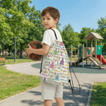 Personalisierte Osterhase Name Wort Wolke Drawstring Tasche täglichen Gebrauch Ostern Party Geschenk für Studenten Kinder