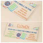 Personalized Colorful Pattern Mahjong Line Reader with Name Mahjong Accessory Birthday Mahjong Parlor Gift for Mahjong Lovers