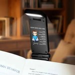 Personlig tegneserie-lesefigur Bibel LED oppladbar lysklemme med navn Bursdagsgave til kristne bokelskere