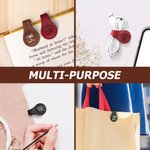 Personlig magnetisk bokmerkeklips med initialer i lær med blomster og initialer Lesing Papirvarer Bursdagsgave til bokorm Bokelskere