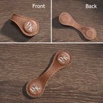 Personlig magnetisk bokmerkeklips med initialer i lær med blomster og initialer Lesing Papirvarer Bursdagsgave til bokorm Bokelskere