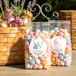 Personlige søte påskehare-klistremerker med navn DIY-gaveinnredning Påskefestfavoritt for barn, familie og venner