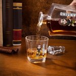 Personalized Cute Cartoon Soccer Character Whiskey Decanter with Name Birthday Father's Day Gift for Men Whiskey Lovers