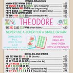 Personalized Colorful Pattern Mahjong Line Reader with Name Mahjong Accessory Birthday Mahjong Parlor Gift for Mahjong Lovers