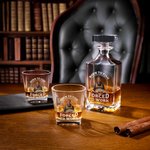 Personalised Born to Fish Photo Whiskey Decanter with Name Birthday Anniversary Gift for Whiskey Lover