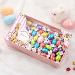 Personalized Cute Peter Rabbit Easter Party Box with Name and Clear Lid Treat Tray Daily Use Easter Gift for Girls Boys