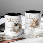 Personalized Paw Print Photo Ceramic Coffee Mug with Name Daily Use Memorial Sympathy Pet Loss Gift for Pet Owners