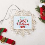 Cane personalizzato primo Natale fiocco di neve Ornamento albero di Natale Decor regalo per gli amanti del cane Cane mamma cane papà