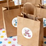 Personalized Cute Easter Bunny Ears Waterproof Stickers with Name Easter Day Gift Decoration Party Favors for Kids