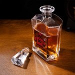 Personalised Ice Hockey Character Whiskey Decanter Glasses with Name Father's Day Birthday Gift for Ice Hockey Players Whiskey Lovers