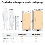 Serviette de plage personnalisée avec silhouette de personnage nom et numéro - Cadeau de vacances pour les amateurs de handball